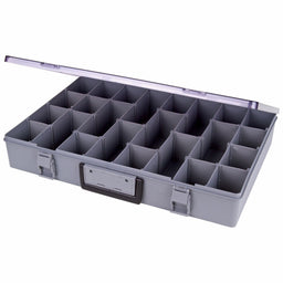 K4979 Comprt Bx Dbl Positive Locking Gray 3 in