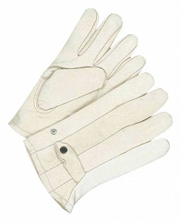 Leather Gloves Spandex Cuff XS