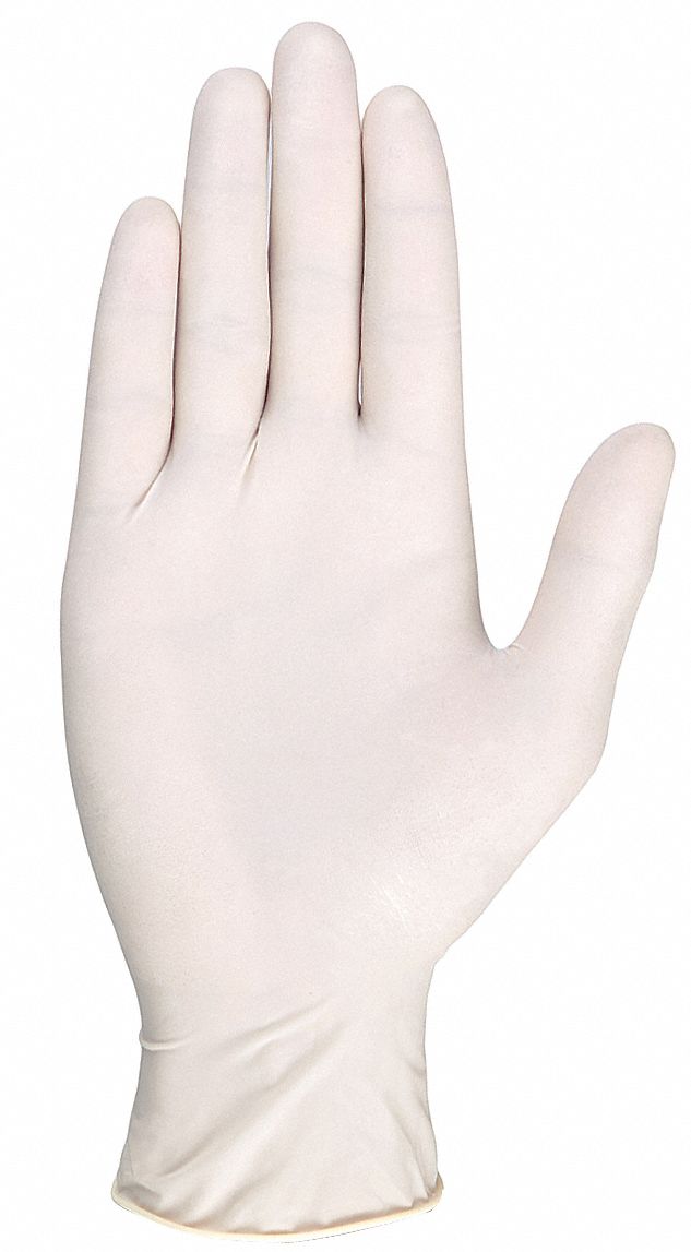 D5744 Disposable Gloves Rubber Latex L PK100