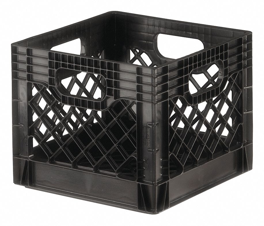 Straight Wall Ctr Black Vented Plastic