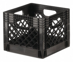 Straight Wall Ctr Black Vented Plastic