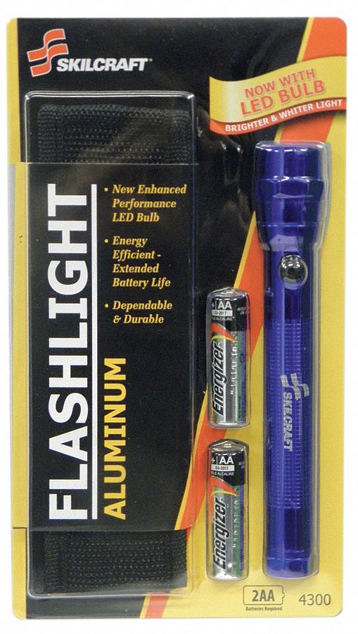 Handheld Flashlight Aluminum Blue 60lm