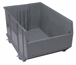 G7025 Mobile Bin Gray Polypropylene 17 1/2 in