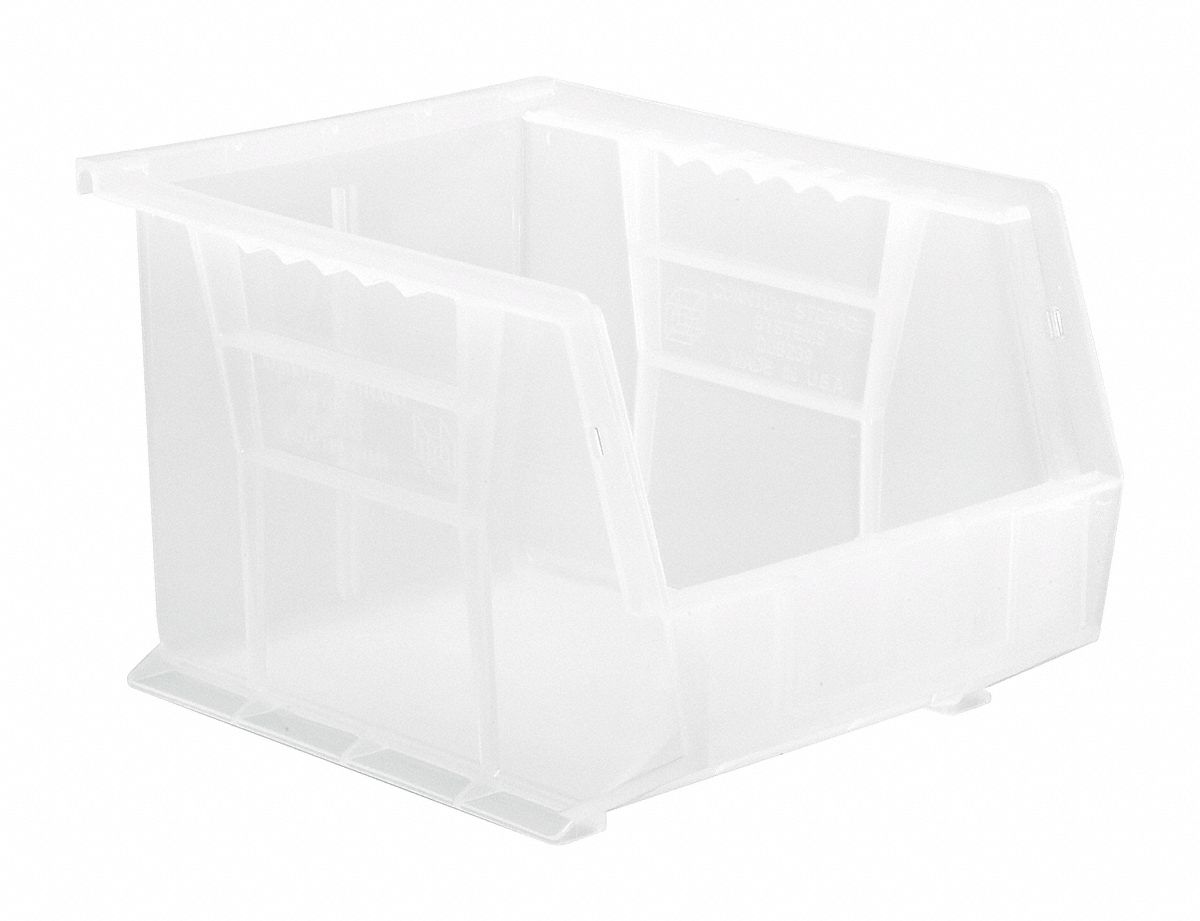 Hang and Stack Bin Clear PP 7 in