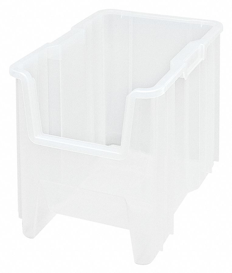 Bin Clear Polypropylene 12 1/2 in