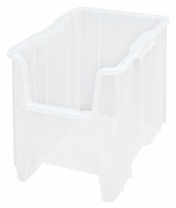 Bin Clear Polypropylene 12 1/2 in