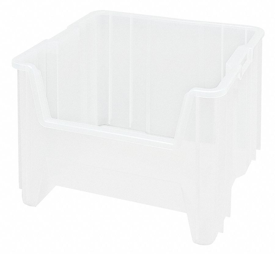 Bin Clear Polypropylene 12 1/2 in