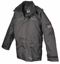 Breathable Rain Jacket Black 2XL
