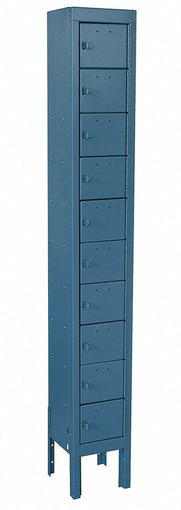 Locker 10x1Lckrs Blue 66.5 x9 x9