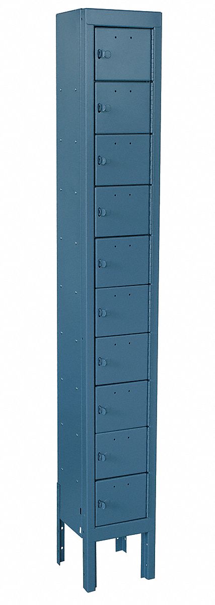 Locker 10x1Lckrs Blue 66.5 x9 x9