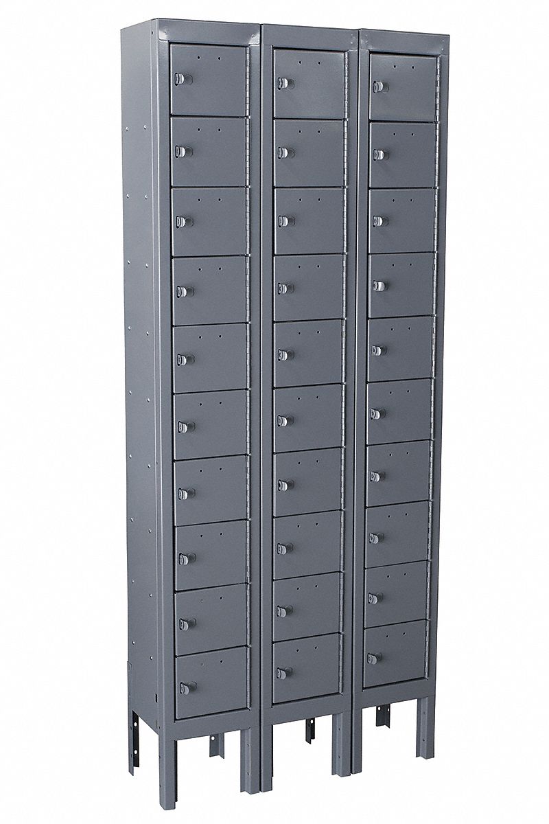 Locker 10x3Lckrs Gray 66 x27 x9