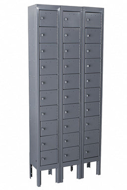 Locker 10x3Lckrs Gray 66 x27 x9