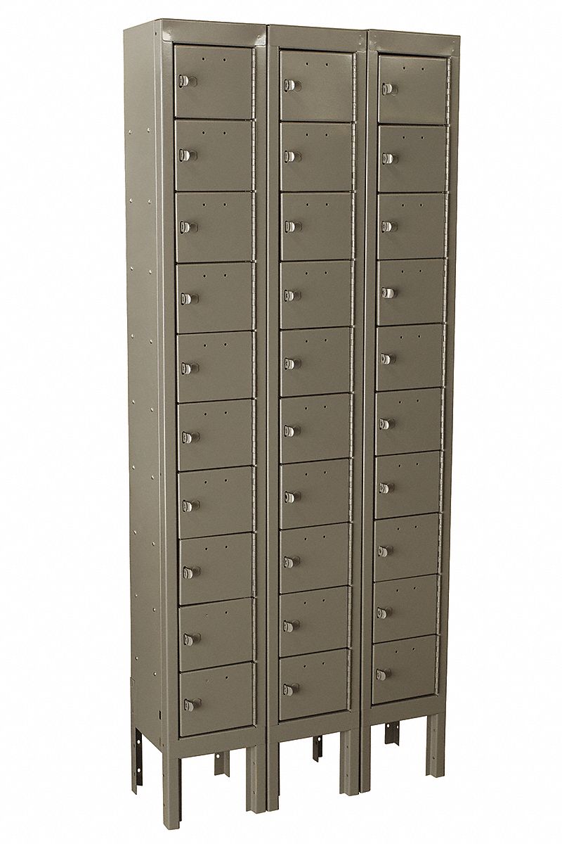 Locker 10x3Lckrs Tan 66.5 x27 x9
