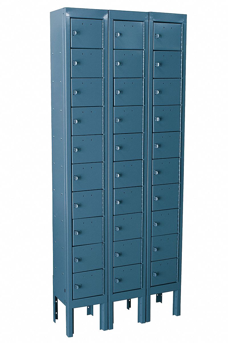 Locker 10x3Lckrs Blue 66.5 x27 x9