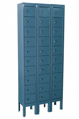 Locker 10x3Lckrs Blue 66.5 x27 x9