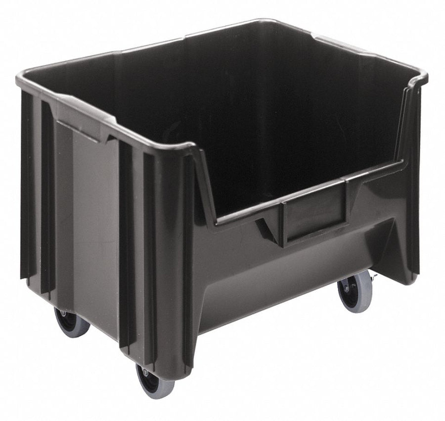 G2979 Mobile Bin Black Polyethylene 12 7/16 in