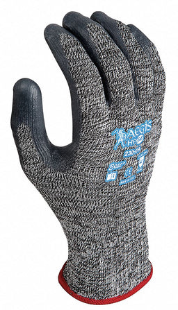 Coated Gloves Black White 7 PR