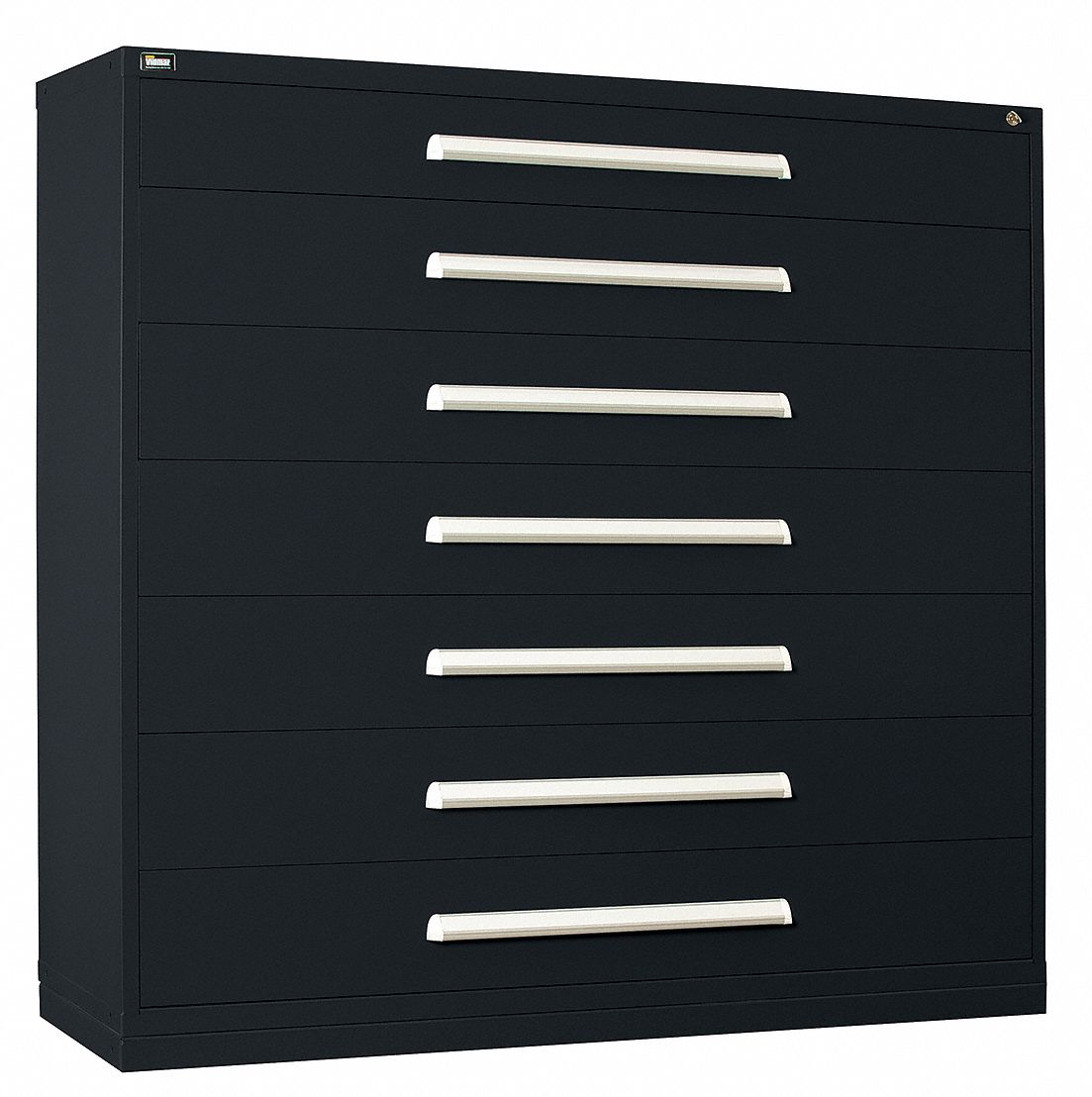ModDrwrCab 59 x60 x28 Black 7Drwr