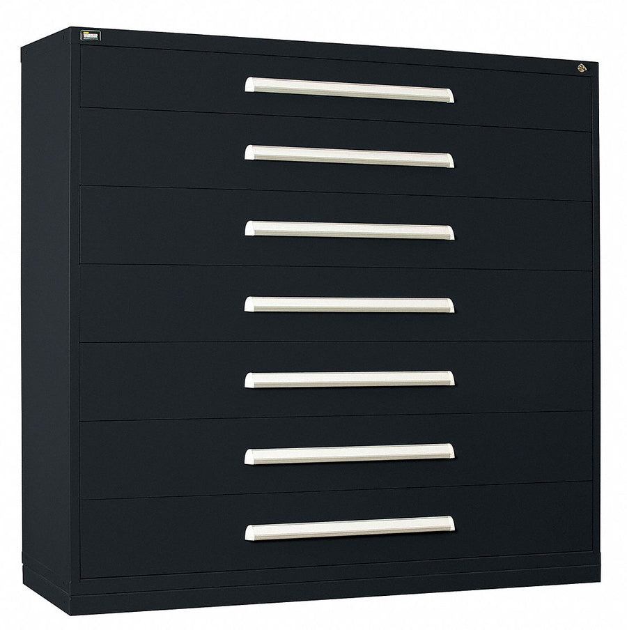 ModDrwrCab 59 x60 x28 Black 7Drwr