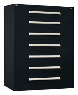ModDrwrCab 59 x45 x28 Black 7Drwr