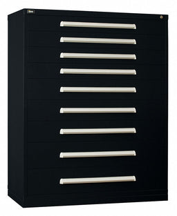 ModDrwrCab 59 x45 x28 Black 9Drwr