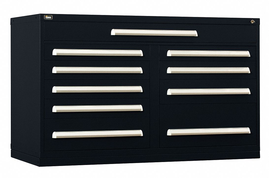 ModDrwrCab 37 x60 x28 Black 10Drwr