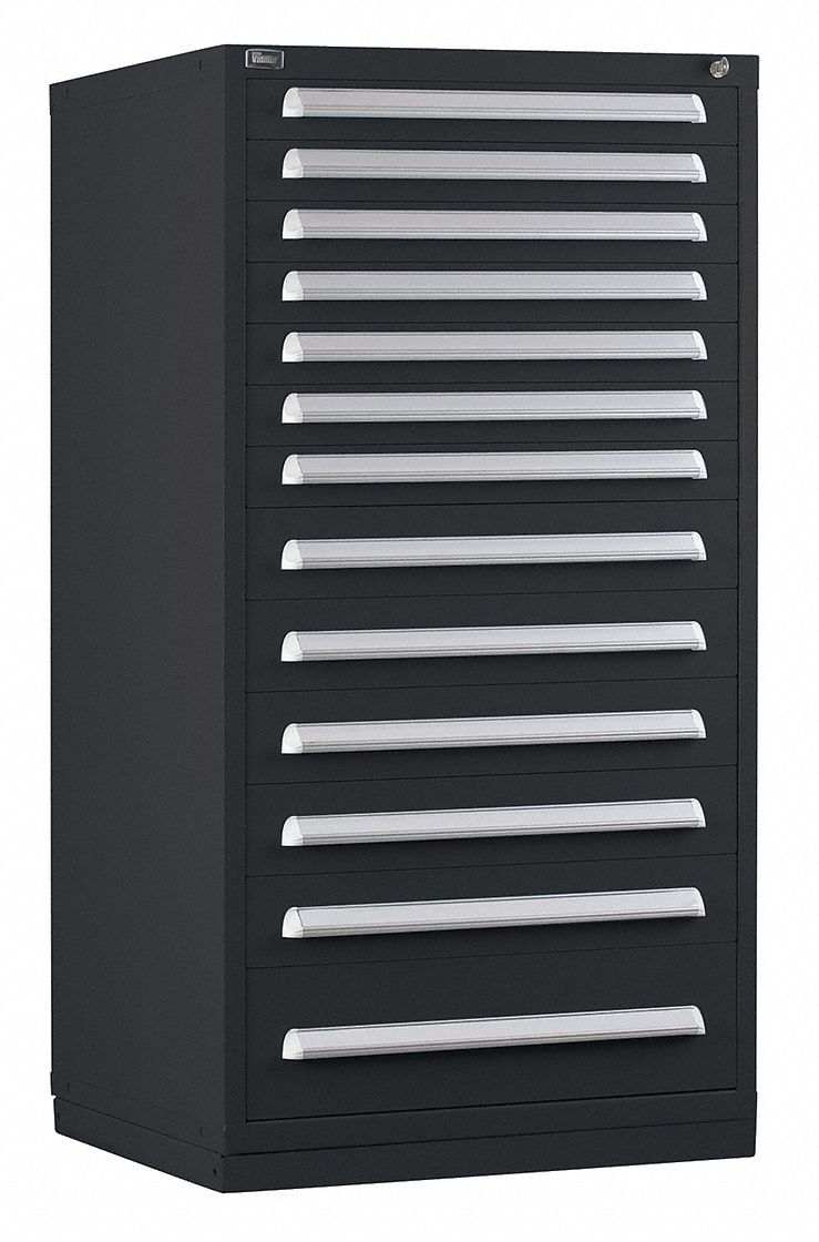 ModDrwrCab 59 x30 x28 Black 13Drwr