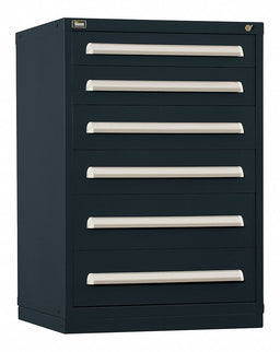 ModDrwrCab 44 x30 x28 Black 6Drwr
