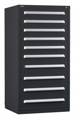 ModDrwrCab 59 x30 x28 Black 10Drwr