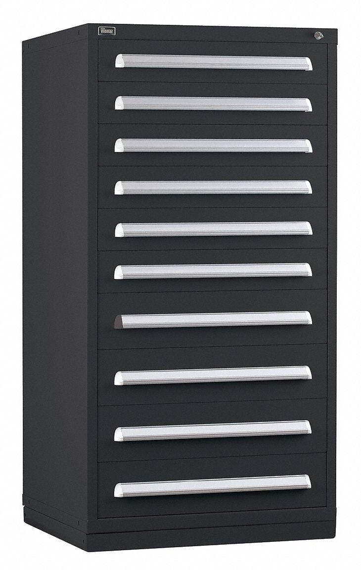 ModDrwrCab 59 x30 x28 Black 10Drwr