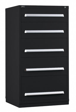 ModDrwrCab 59 x30 x28 Black 5Drwr