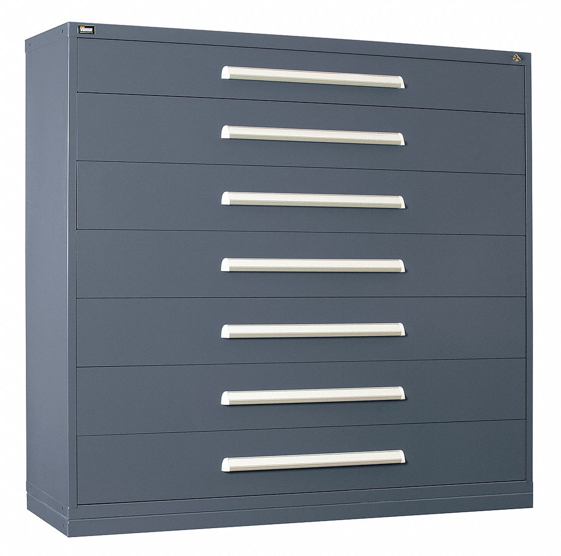 ModDrwrCab 59 x60 x28 Light Gray 7Drwr