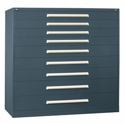 ModDrwrCab 59 x60 x28 Light Gray 9Drwr