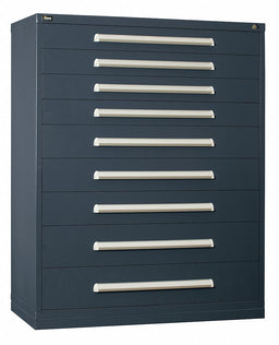 ModDrwrCab 59 x45 x28 Light Gray 9Drwr
