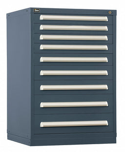 ModDrwrCab 44 x30 x28 Light Gray 9Drwr