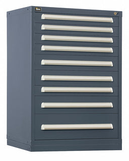 ModDrwrCab 44 x30 x28 Light Gray 9Drwr