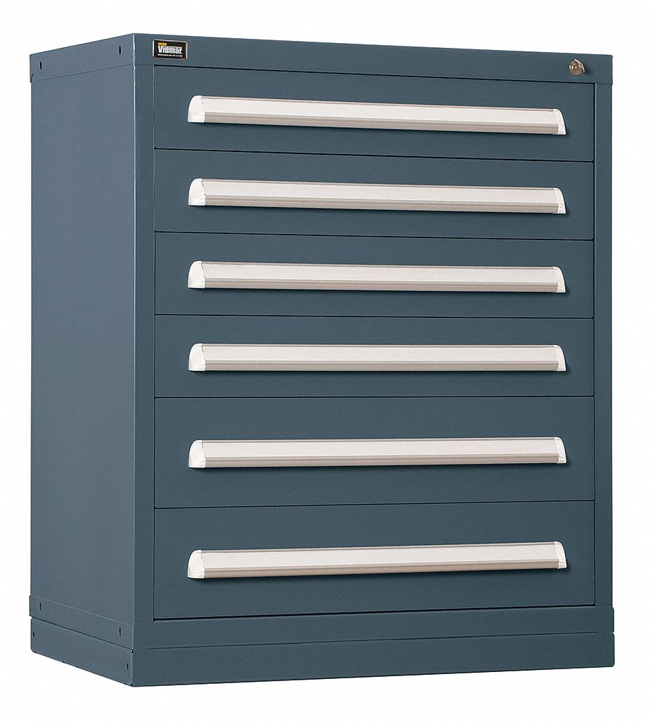 ModDrwrCab 37 x30 x28 Light Gray 6Drwr