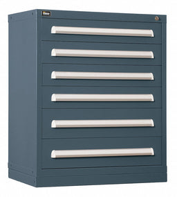 ModDrwrCab 37 x30 x28 Light Gray 6Drwr