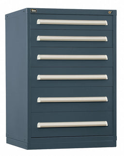 ModDrwrCab 44 x30 x28 Light Gray 6Drwr