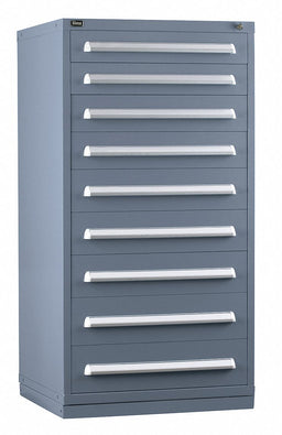 ModDrwrCab 59 x30 x28 Light Gray 9Drwr