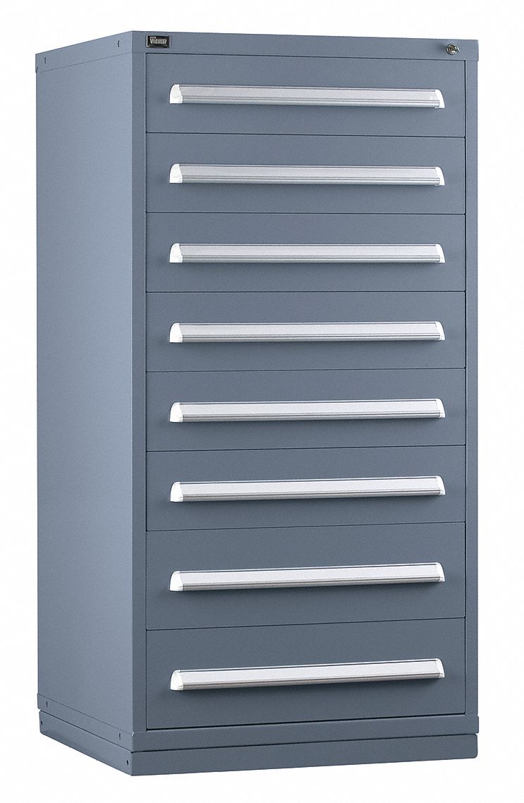 ModDrwrCab 59 x30 x28 Light Gray 8Drwr