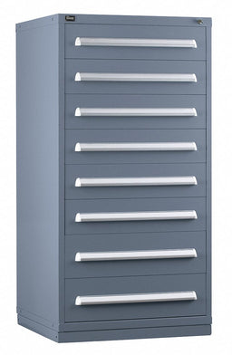 ModDrwrCab 59 x30 x28 Light Gray 8Drwr