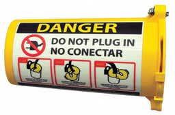 Plug Lockout Yellow 9/16In Shackle Dia.