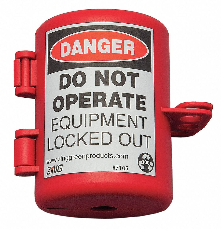 Plug Lockout Red 9/16 Shackle dia.
