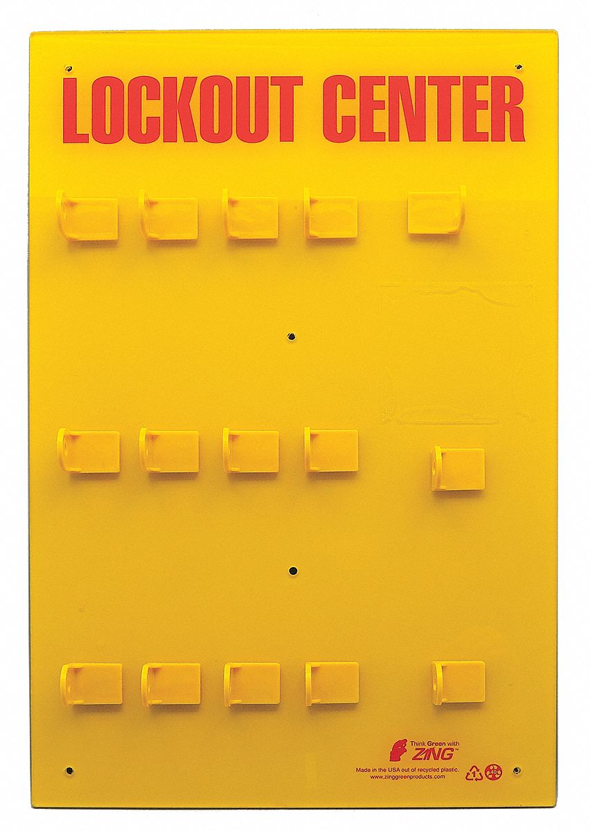 Lockout Board Unfilled 23-1/2 In H