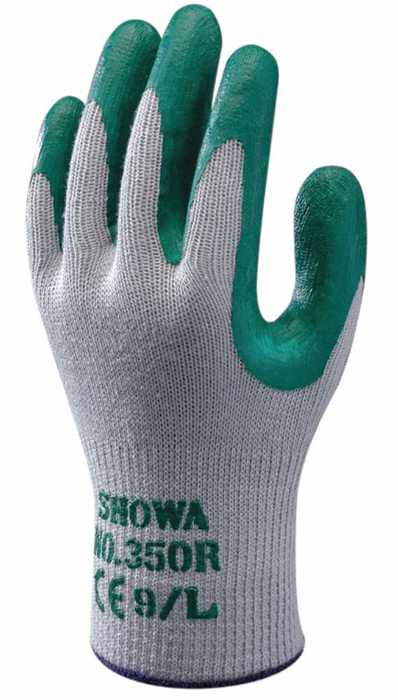 G7364 PR Coated Gloves Gray/Green 8