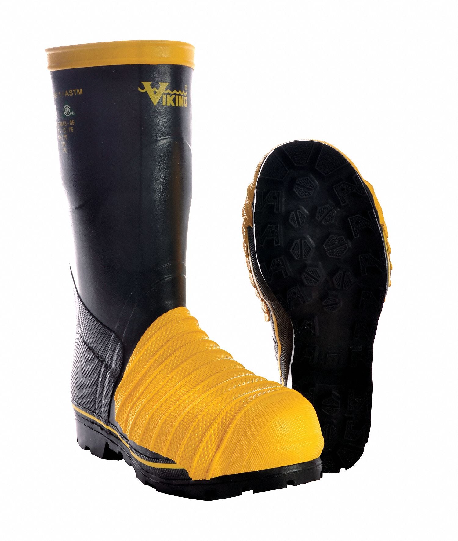G3082 Rubber Boot Unisex 7 Knee Black PR