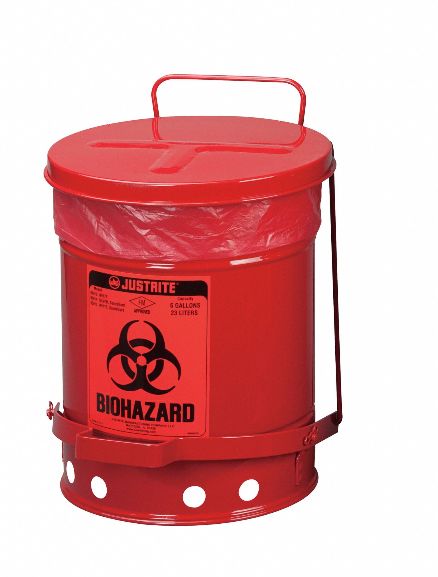 Biohazard Waste Container 15 in W
