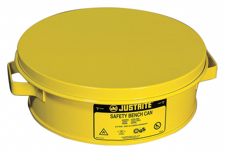 Bench Can 2 Qt. Steel Yellow