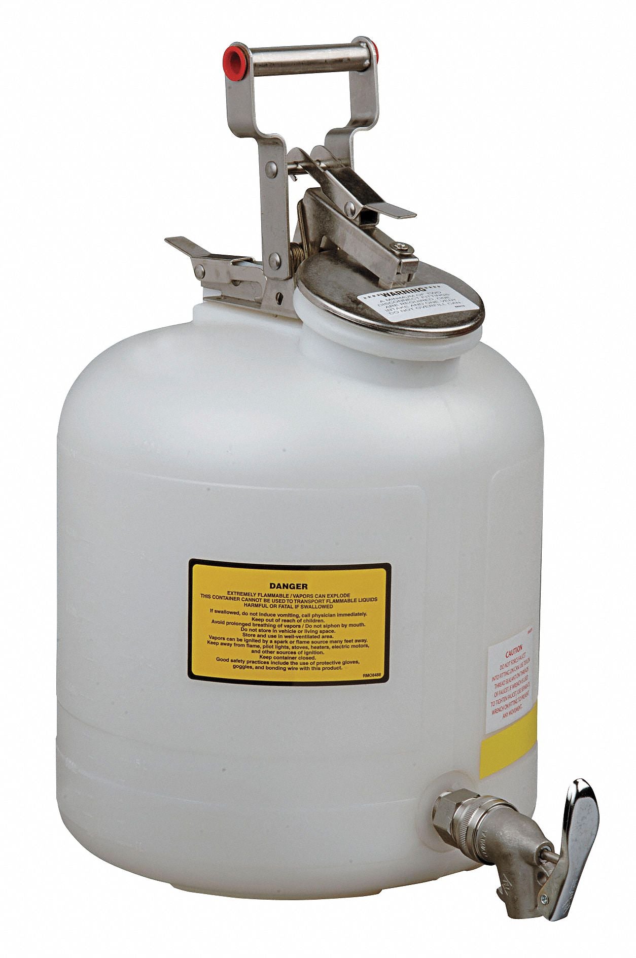 Disposal Can 5 gal White Polyethylene